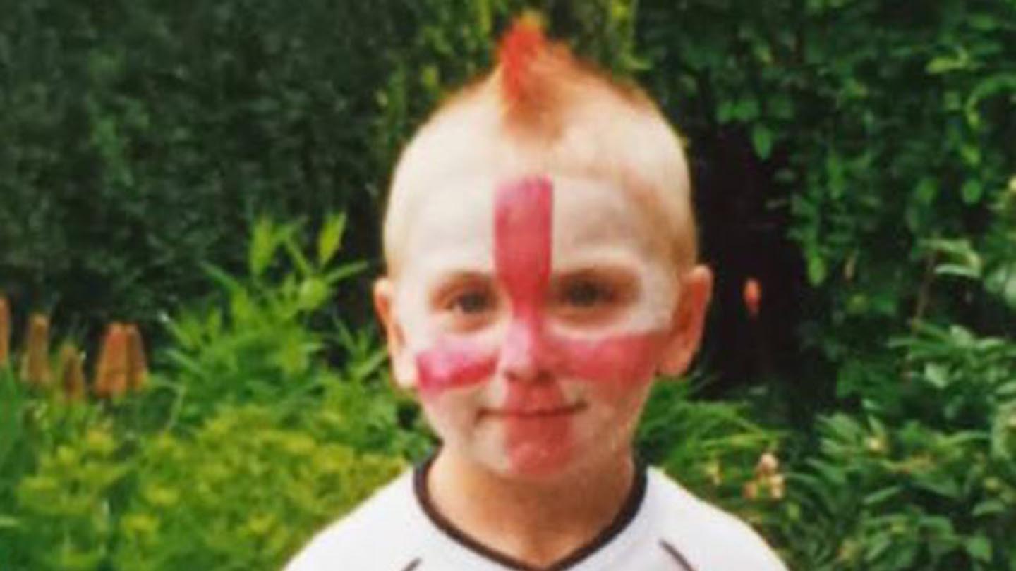 Jarrod Bowen as a young England fan
