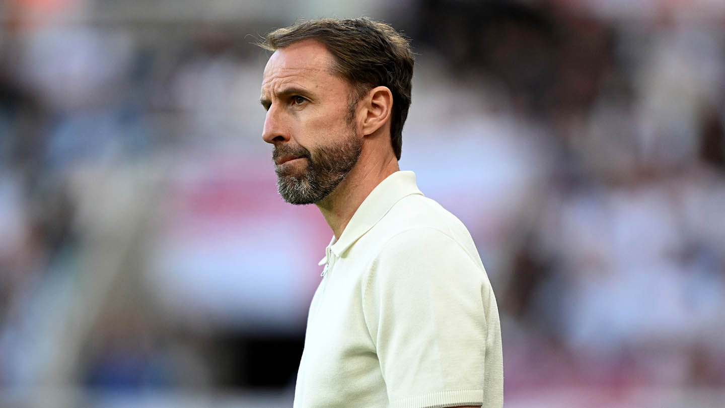Gareth Southgate during England's game with Bosnia & Herzegovina